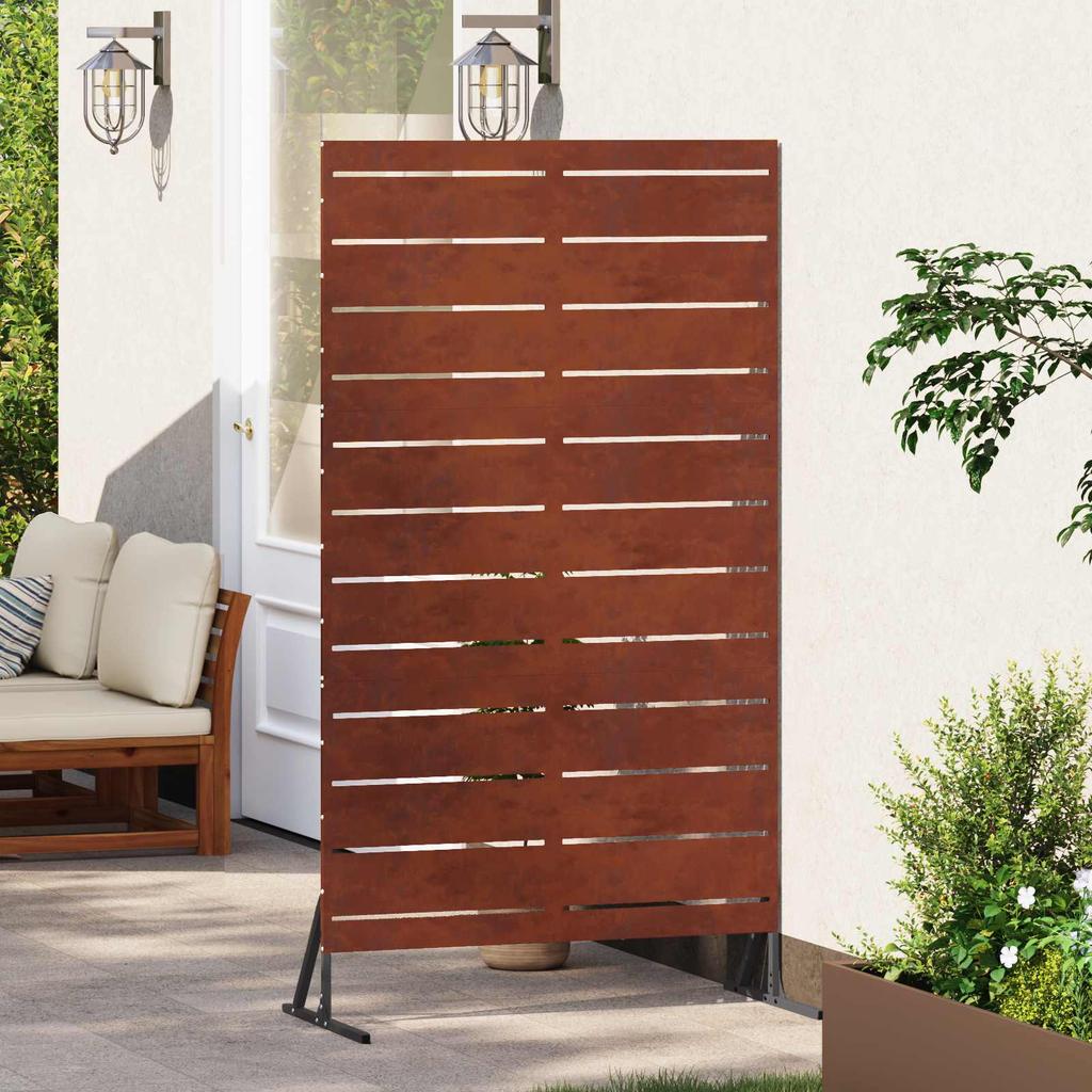 Privacy Screen Gray 100 x 50 x 180 cm Weatherproof Steel