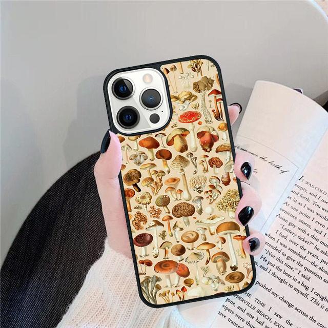 Чехол-ракушка "Грибной Лес" для iPhone 17 Air 15 16e 14 13 12 Pro Max 11 Pro Max Plus