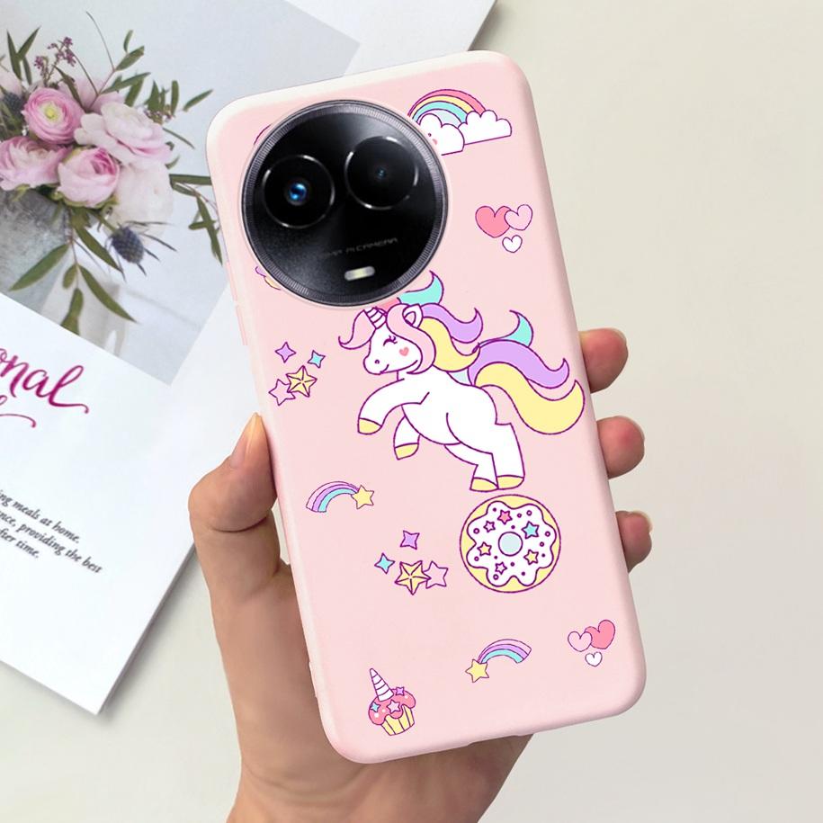 Ударопрочный Чехол Для Realme 11 5G / Realme 11X Чехол На Телефон Модный Девушки Мягкий Силикон Funda Для Realme11 11 X 2023 RMX3785 Coque