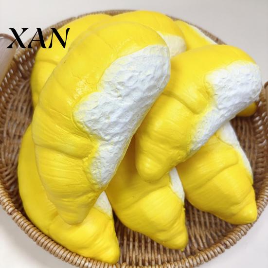 Compression Relief Toy Soft Realistic Durian Squeeze Slow-Rising PU Fidget for Waxy Texture Stress Cute Fruit-Shaped Decompression Gadget Kids Adults
