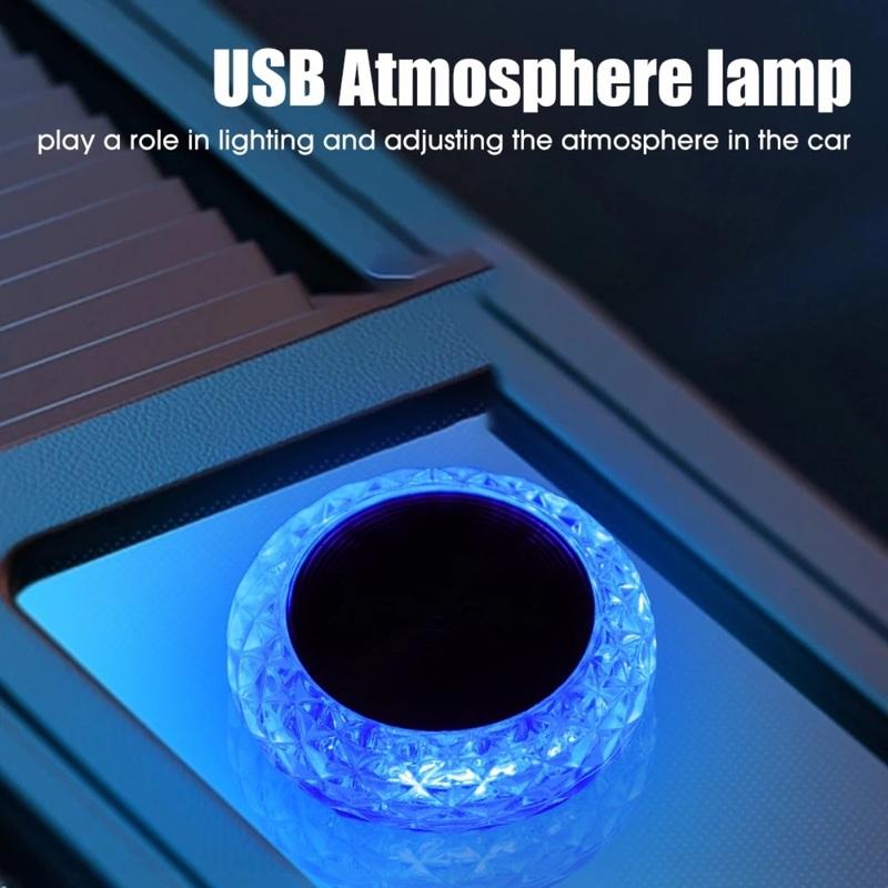 USB Автомобильные Салонные Светодиодные Световые Гирлянды, Меняющие Цвет Ночники Без Модификации для Салона Автомобиля и Домашнего Декора