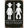 Ornament Bathroom Sign Plate Wooden Toilet Decorative Plate  Group Living Area
