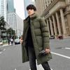 Средняя и длинная мужская одежда с хлопковой подкладкой, хлопковая куртка, зимняя куртка, мужская пуховая хлопковая одежда