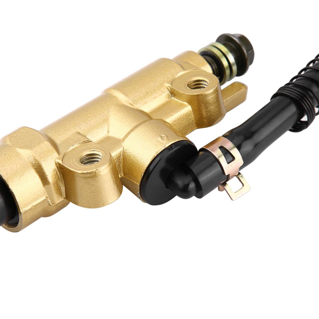 Motorcycle Rear Foot Brake Master Cylinder Pump Reservoir Gold for Honda CR125 CR250 CBR600