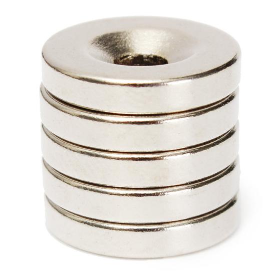 Yousheng 5 шт. N50 15x3 мм супер сильные блоки с круглыми отверстиями редкоземельные неодимовые магниты
