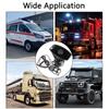 Car Horn Car Warning Alarm Police Siren Air Horn Megaphone Tone Mic PA System Emergency Amplifier Hooter Speakers Loud 12V 20W