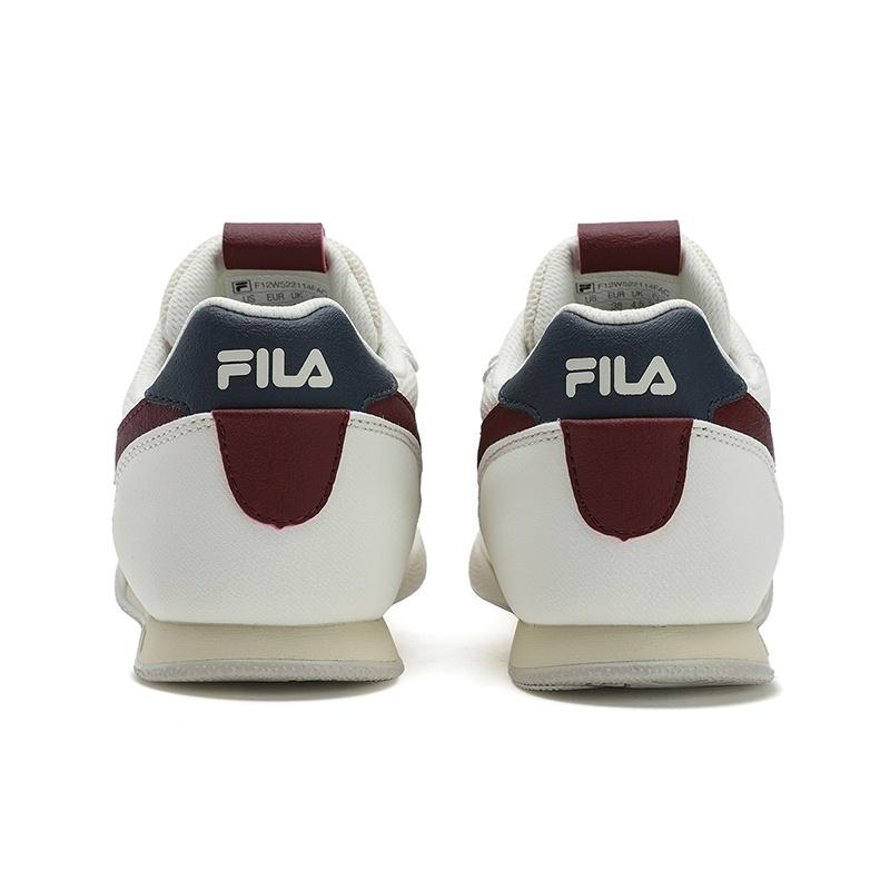 FILA Trail Curved Edge Shoes Low top Casual Shoes Women's White Red F12W522114FAC
