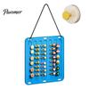 Hanging Storage for Hairbands Hair Accessories Wall Bag, Space Saving Felt Organizer Portable Rope with Hook, Multi-Color Partitioned Holder Hairclips