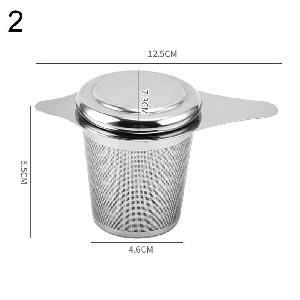 Infuser Reusable Fine Lid Stainless Steel Coffee Tea Strainer Filters Leaf Spice Filter Infuser
