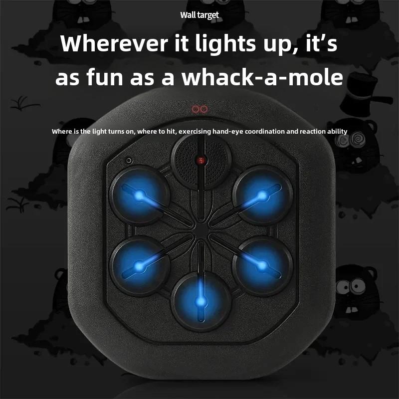 Интеллектуальная музыкальная боксерская машина Веселая игра Ритм Стена Мишень Электронный мешок с песком Координированная реакция Силовая тренировка