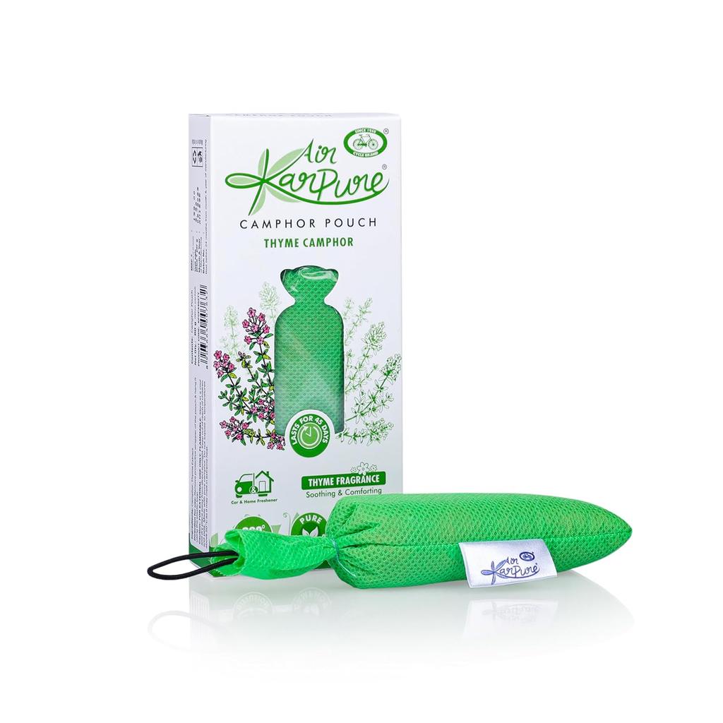 Cycle Pure Karpure Камфорный мешочек 60 г Упаковка из 3 штук | Освежитель воздуха для автомобиля, дома, гардероба и офиса с ароматом уда, цитруса и тимьяна