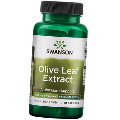 Экстракт листьев оливы, Olive Leaf Extract Extra Strength 750, 60капс (71280079)