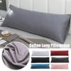 51*137cm Long Body Pillowcase Ultra Soft Cotton Pillow Case Solid Color Long Lovers Wedding Pillowcases Decorative Throw Pillow