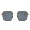 New fashion large frame square sunglasses men and women tide Internet celebrity street shot sunglasses ins wind metal glasses s