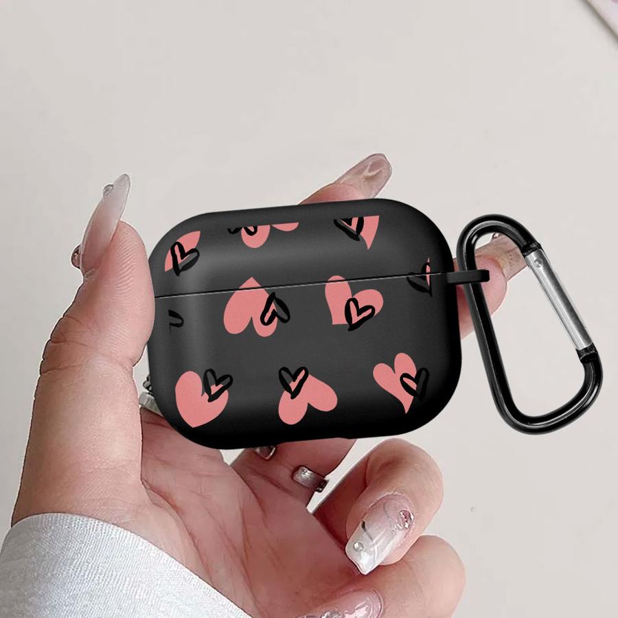 Милый розовый чехол в стиле INS с сердечками для Airpods Pro3 4 Pro 1 3 Pro2 2 Чехлы-обложки для наушников