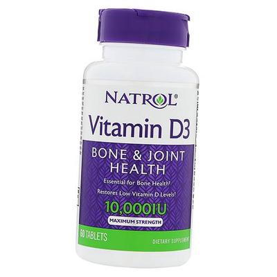 Витамин Д3, здоровье костей и суставов, Vitamin D3 10000, 60таб (36358022)