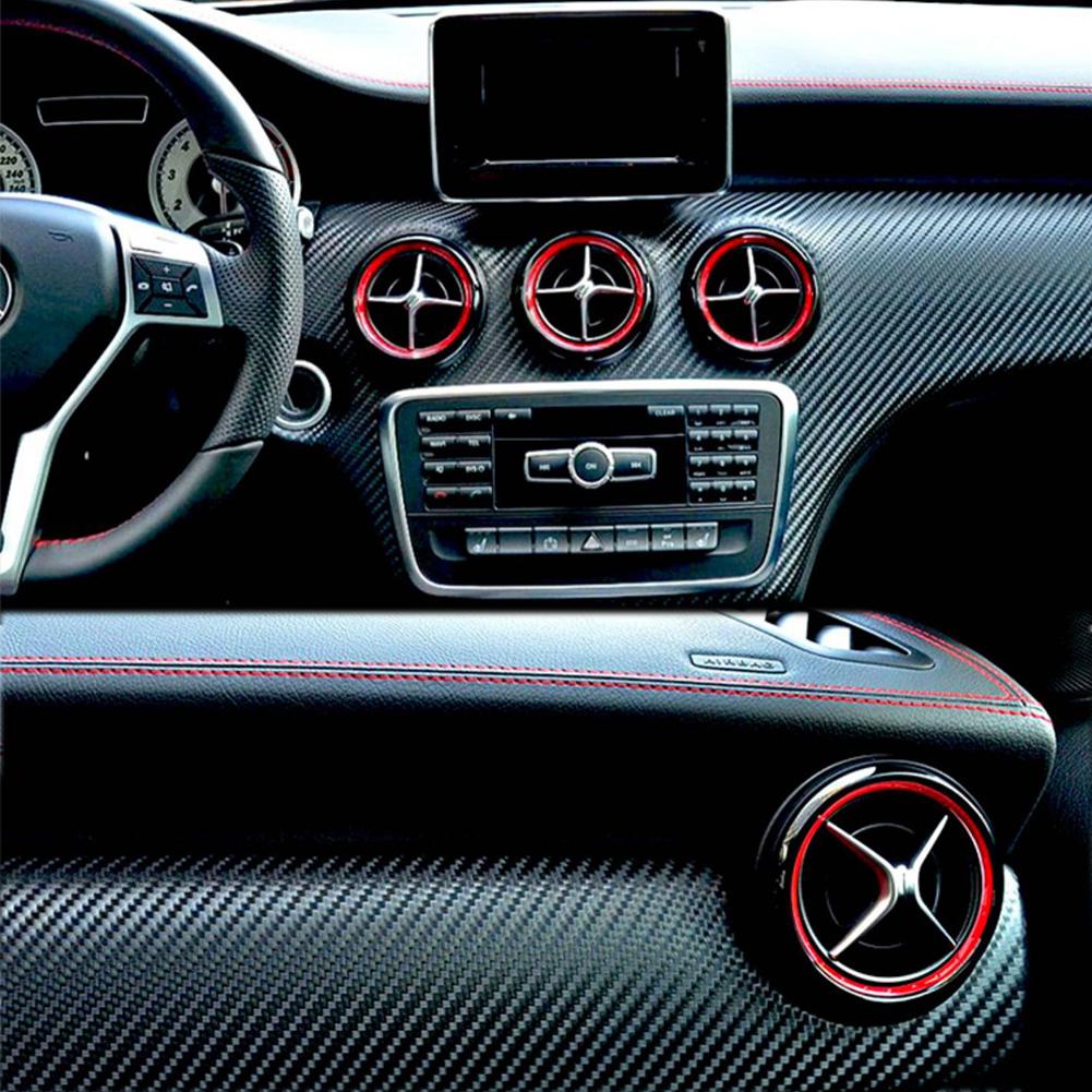 5 шт. наклейка на вентиляционное отверстие кондиционера автомобиля, декоративная накладка на ручку для Mercedes Benz AB CLA GLA 180 200 220 260