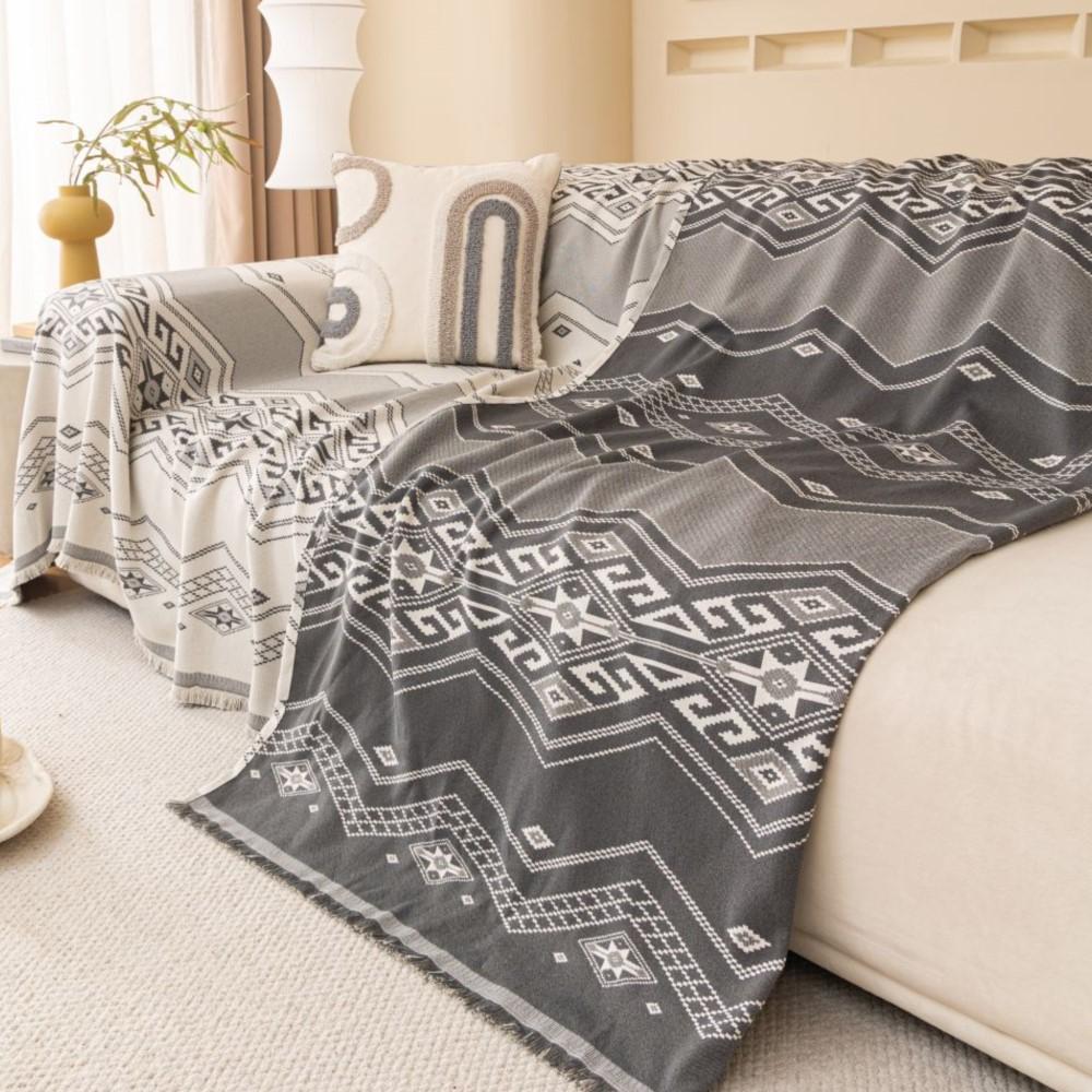 Чехол на подушку для дивана в скандинавском богемном стиле, двусторонний чехол для дивана, чехол для дивана, универсальный чехол для дивана с защитой от кошек 1.2.3.4, одеяло для сиденья