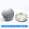 4Pcs 56mm Car Wheel Center Cover Stickers Hub Cap Sticker For Jeep Wrangler Grand Cherokee Avenger Compass Wagoneer Gladiator JL PSLVW1