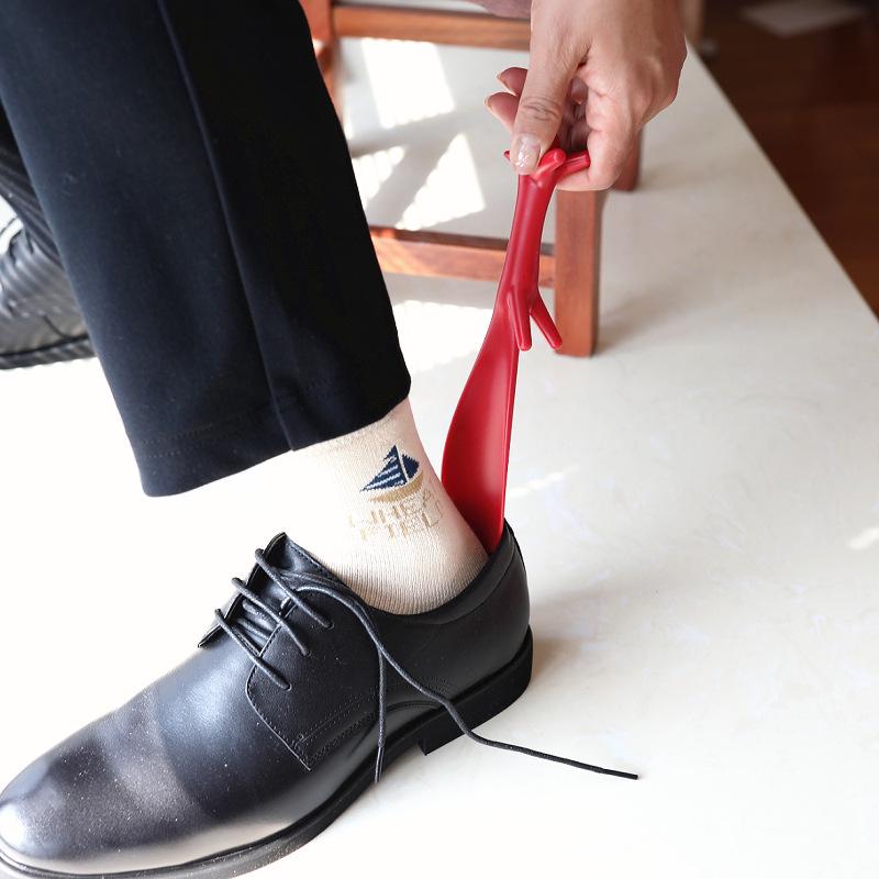 Популярный Портативный Детский Милый Короткий Пластиковый Рожок для Обуви