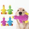 Dog Chew Toy Bite Sounder Cartoon Resistant Built-in Pet Cat Duck Shape Dog Plush Stuffed Toy
