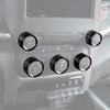 For Dodge Ram 1500 -2025 Black A/C Switch Volume Button Trim Ring Knob Cover