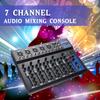 7 Channel Bluetooth Portable Audio Mixer w/USB DJ Sound Mixing Console MP3 Jack Karaoke Amplifier Karaoke KTV Match 33x23x4cm