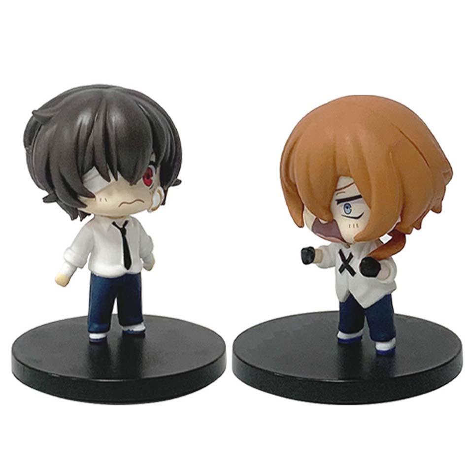 Новая фигурка Dazai Osamu из Bungo Stray Dogs 7 см Японские фигурки из мультфильмов Коллекция Милые игрушки