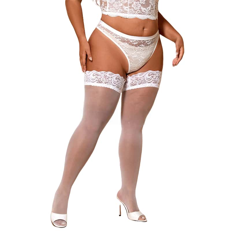 Women Stockings 2026 New Plus Size Women's Thigh High Sheer