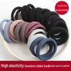 2023 High-End Women's Elastic Black Rubber Band - Thick, Bold, Cost-Effective