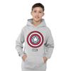 Captain America Childrens/Kids Ziptone Shield Heather Pull Over Hoodie