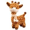 Cute Giraffe Plush Doll High Quality Short Plush Stuffed Animal Scarf Toy For Children