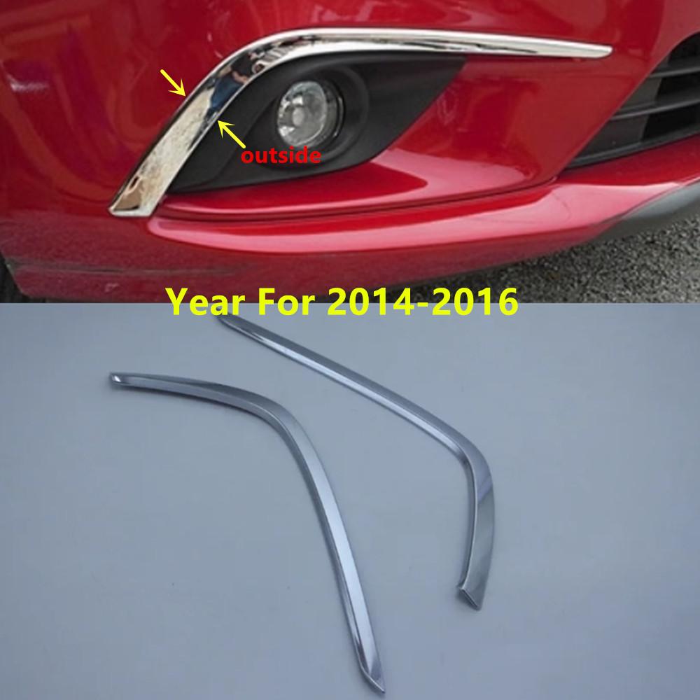 Для Mazda6 Mazda 6 Atenza 2014 2015 2016 2017 2018 Кузов Головной Передний Противотуманный Бровь Отделка Свет Лампа Рамка Накладка ABS Хромированная Крышка