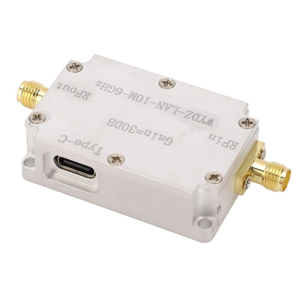 Широкополосный усилитель RF с низким уровнем шума LNA 10M‑6Ghz с высоким коэффициентом усиления SMA Female Connector для радио