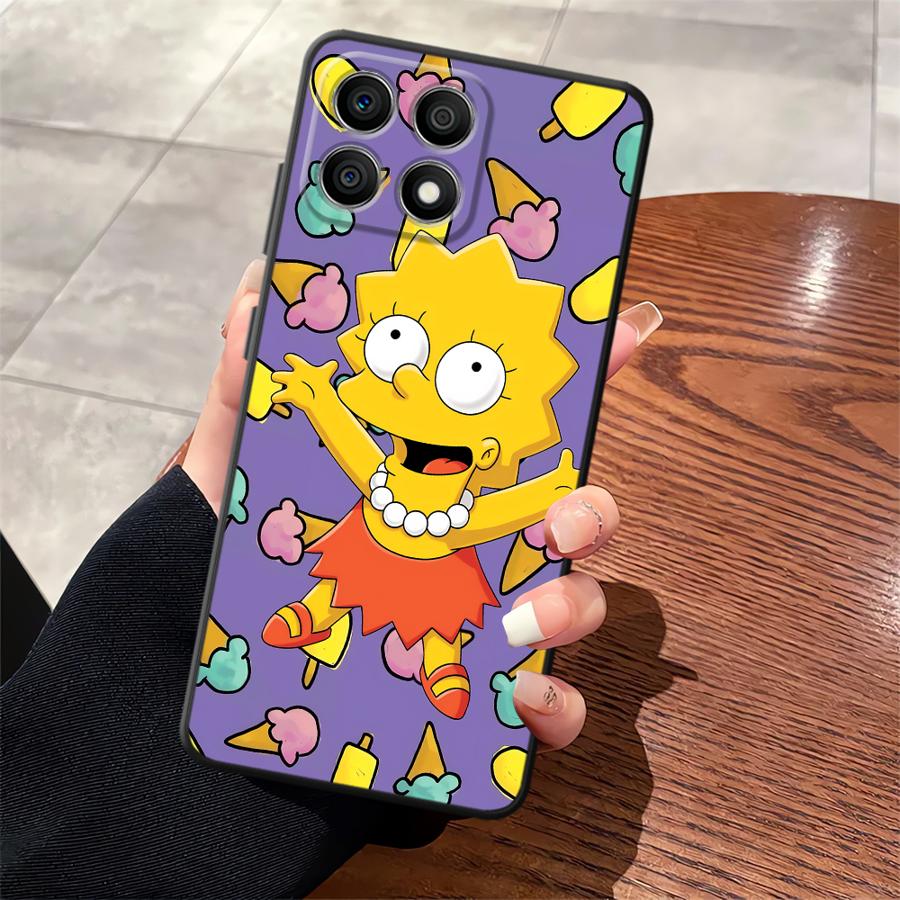 Чехол для телефона Funda для Honor X9a 70 X9 X7a 90 Lite X9c X8 8X S-simpsons Пончик