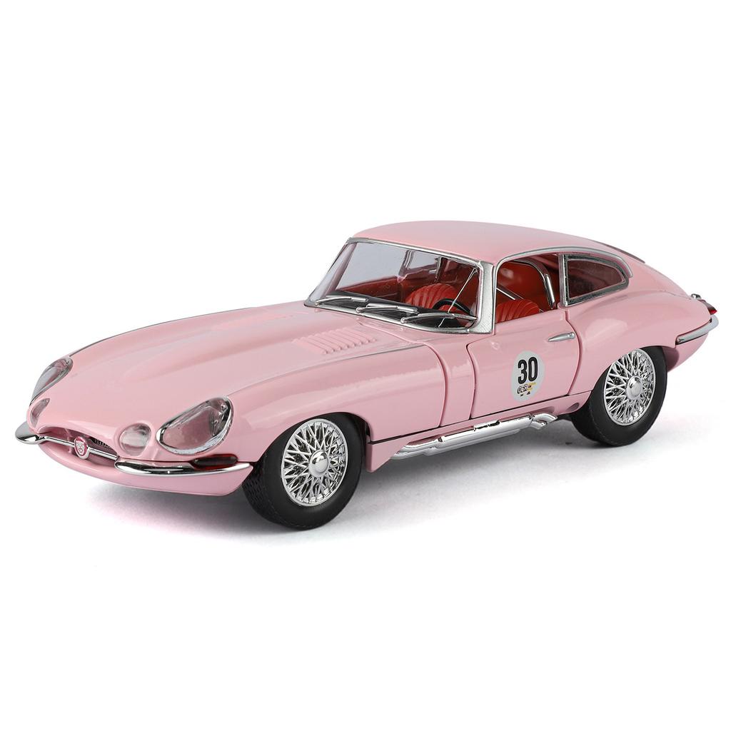 1/24 Ягуар E-type Сплав Классическая Спортивная Машина Модель Литье под Давлением Металл Ретро Старые Транспортные Средства Модель Машины Высокая Симуляция Звук Свет Детская Игрушка Подарок