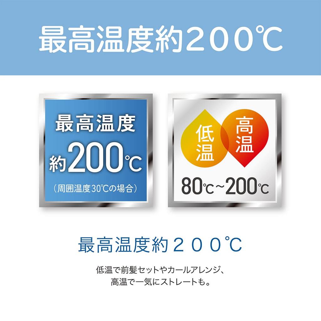 Koizumi Straight Hair 13 Levels of Temperature Speed Negative Available White Iron, Adjustment, Heating, Ions, Overseas, KHS-8130/W