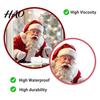 Подарки для улучшения дома на праздники Креативный Санта-Клаус Статичная наклейка на окно, Клей?Бесплатная Новогодняя Наклейка на Стекло, Съемное Рождественское Искусство, Многоразовое Украшение