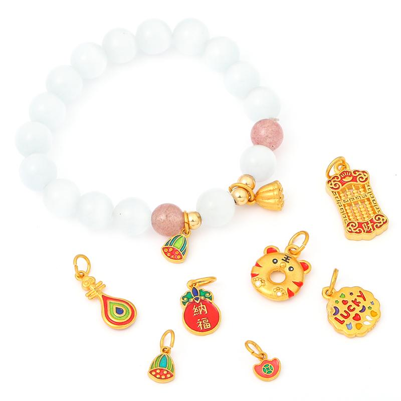 Эмалированная подвеска цвета песочного золота и меди с позолотой для рукоделия и изготовления украшений, 1 шт.