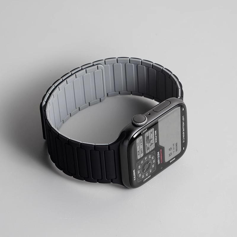 Strap for Apple Watch 10 Band 44mm 40mm 49mm 45mm 41mm 46mm Magnetic Silicone Loop Bracelet iWatch Series 11 9 8 7 6 Se ultra2 3