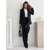 Tooxika Autumn And Winter New Long-sleeved Single-breasted Solid Color Suit Jacket For Women