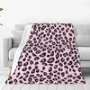 Милое одеяло с леопардовым принтом, флисовое зимнее многофункциональное супер теплое одеяло для домашнего путешествия, одеяло