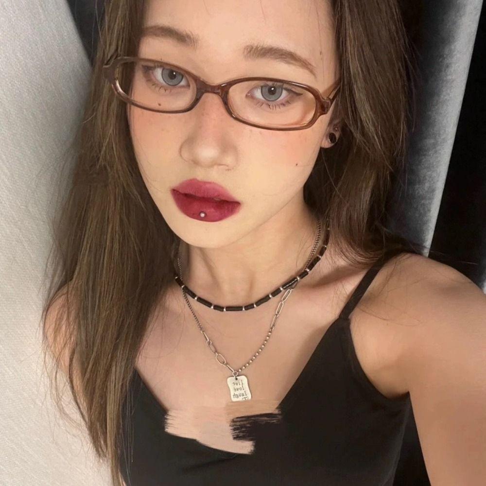 Anti Radiation Y2K Glasses Eye Protection Frame Eyewear Vintage Optical Spectacle Eyeglass Office