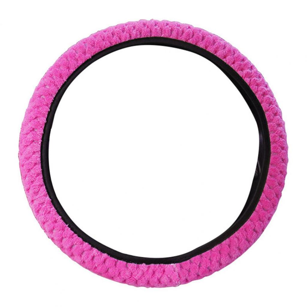 Универсальный зимний противоскользящий мягкий плюшевый защитный чехол на руль автомобиля