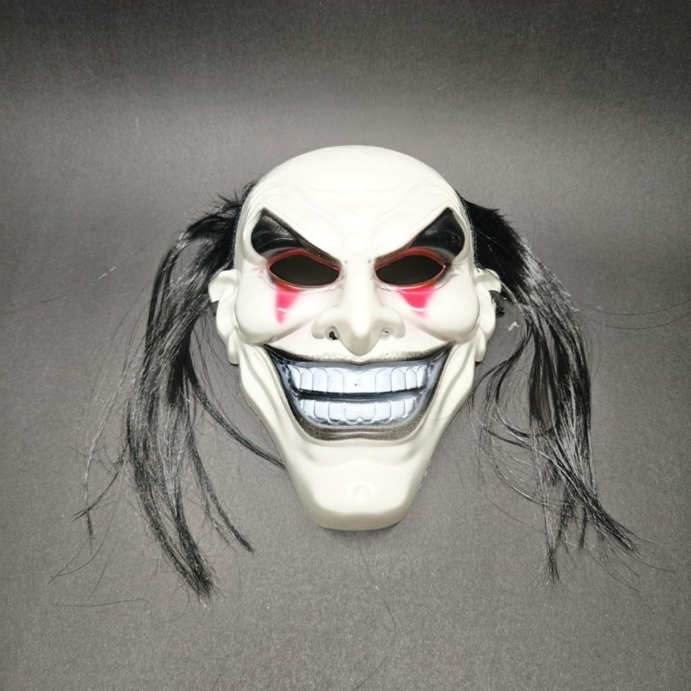 Realistic Halloween Joker Mask Smile Face Terrifying Cosplay Mask Full Face Mask Masquerade