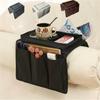 Non-Slip Sofa Armrest Organizer with Cup Holder Tray, Chair Arm, TV, Remote, Recliner Couch, Armchair, Bedside Storage