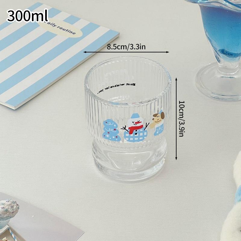 Винтажный стеклянный стакан, бутылка для воды, набор стаканов, прозрачный стакан для сока, молока, кофе, эстетичный стеклянный стакан, украшение стола для дома