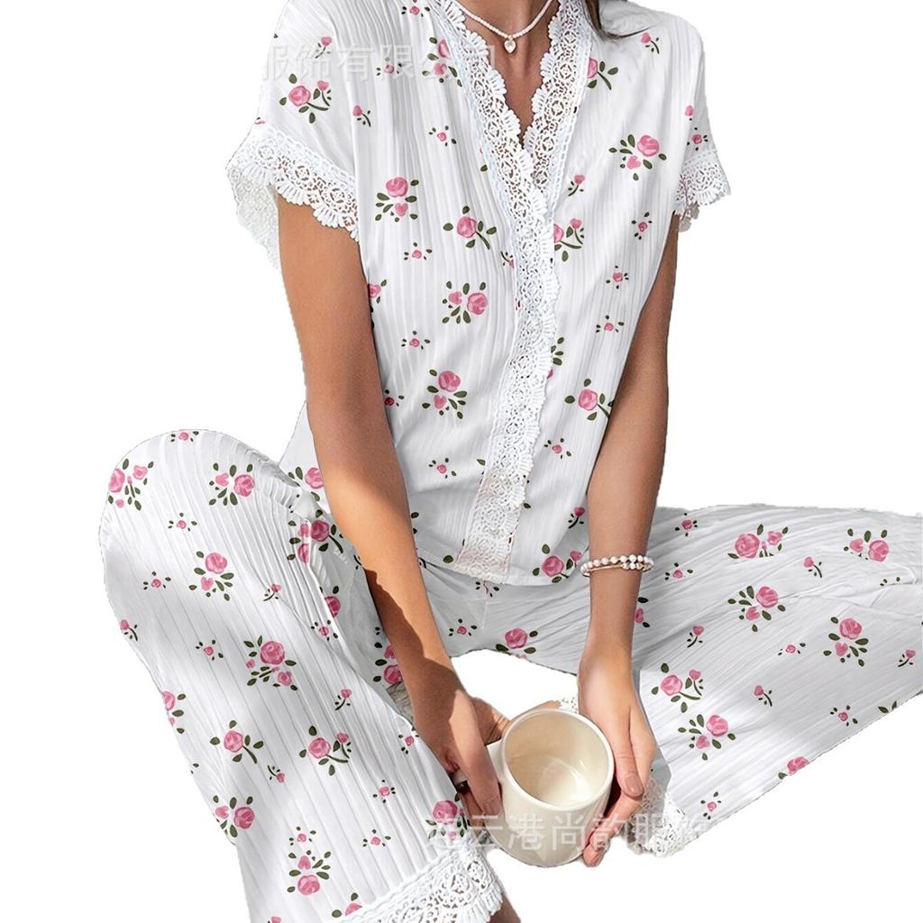 Sexy nightgown sexy women pajamas loungewear two-piece set butterfly suspender skirt nightgown