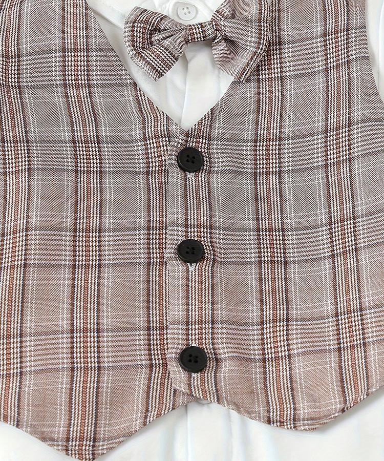 Spring/Autumn Boys' Formal Vest Set: Flower Boy Host Outfit, Children's Performance Suit, 1-Year-Old's Costume