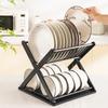 Пластиковая сушилка для мисок X-типа, кухонная двухъярусная полка для хранения, бытовая подставка для мисок, сушилка для подносов, многофункциональная полка для хранения посуды